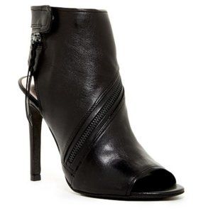 DOLCE VITA | Black Hal Peep Toe Heel 6